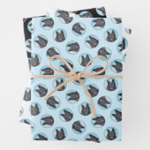 ベルギーグレンダエルシープドッグブラック絵を描ズ犬Ar ラッピングペーパーシート (インサイチュ)