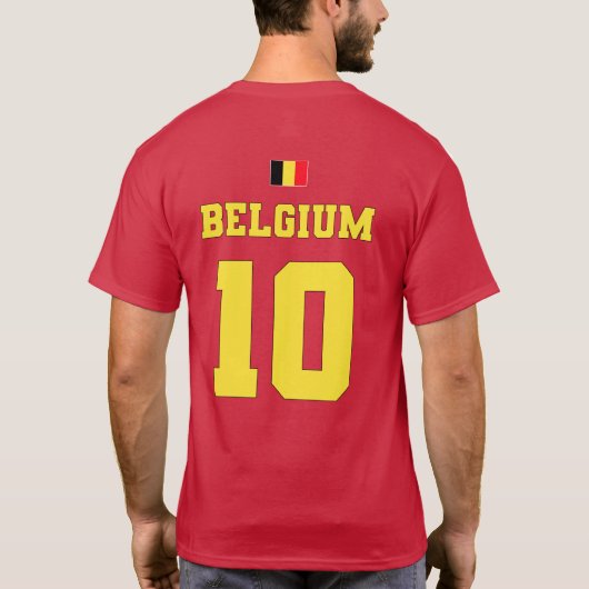 ベルギーサッカー代表チーム#10 Tシャツ (裏面)
