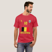 ベルギーサッカー代表チーム#10 Tシャツ (正面フル)