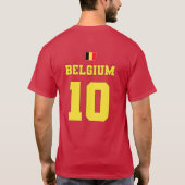ベルギーサッカー代表チーム#10 Tシャツ (裏面)