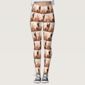 ベルギーシェパードとバラ – バレンタインデー レギンス (正面)