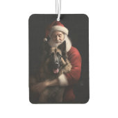 ベルギーシェパードサンタクロースフェスティバルクリスマス カーエアーフレッシュナー (裏面)