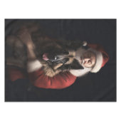 ベルギーシェパードサンタクロースフェスティバルクリスマス テーブルクロス (正面(横))