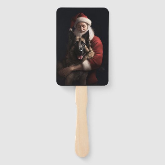 ベルギーシェパードサンタクロースフェスティバルクリスマス ハンドファン (裏面)