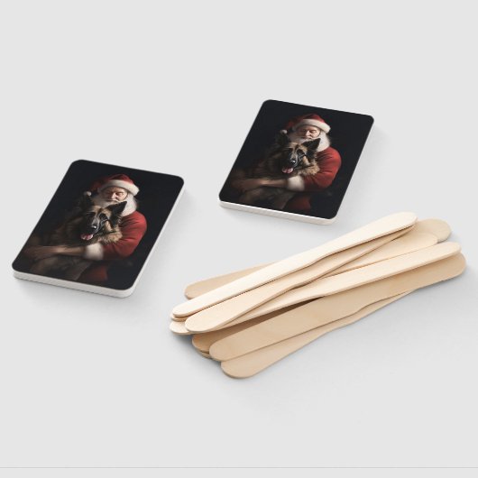 ベルギーシェパードサンタクロースフェスティバルクリスマス ハンドファン (組立なし)