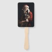 ベルギーシェパードサンタクロースフェスティバルクリスマス ハンドファン (正面)