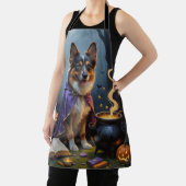 ベルギーシェパードドお洒落グハロウィン絵を描ズ エプロン (インサイチュ)