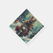 ベルギーシェパードドッグクリスマス スタンダードカクテルナプキン (角)