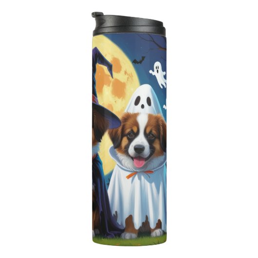 ベルギーシェパードドッグスパンプキンハロウィンおもしろい タンブラー (回転右)