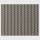 ベルギーシェパードドッグスパンプキンハロウィンおもしろい ラッピングペーパー (フラット)