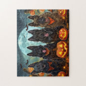 ベルギーシェパードハロウィン不気味 ジグソーパズル (縦)