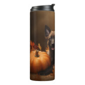 ベルギーシェパードパピーオータムデライトカボチャ タンブラー (回転左)