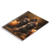 ベルギーシェパードパピーオータムデライトカボチャ ノートブック (左側)