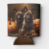 ベルギーシェパードパピーオータムデライトカボチャ 缶クーラー (正面)