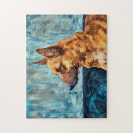 ベルギーシェパードポートレートパズル ジグソーパズル