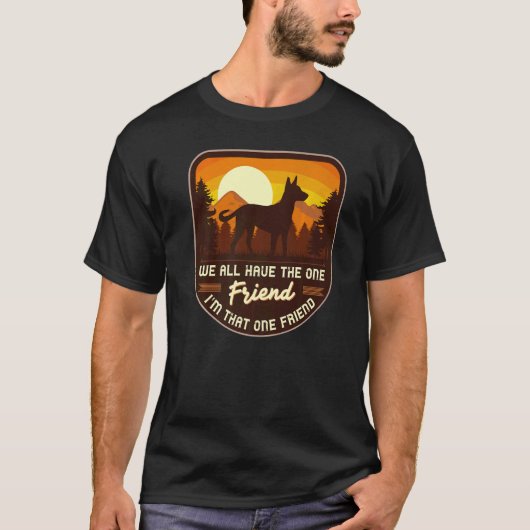 ベルギーシェパードマリノワレトロ7 Tシャツ (正面)