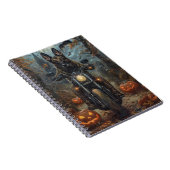 ベルギーシェパードライディングオートバイハロウィンホラー ノートブック (右側)