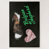 ベルギーシェパード無地のアイズカラー1000ピース ジグソーパズル (縦)