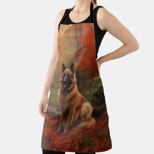 ベルギーシェパード紅葉秋 エプロン (インサイチュ)