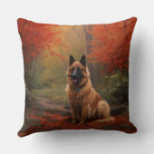 ベルギーシェパード紅葉秋 クッション (裏面)