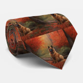 ベルギーシェパード紅葉秋 ネクタイ (ロール)