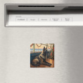 ベルギーシェパード・クリスマスクルーズ:ポーソムホリデー マグネット (インサイチュ (食洗機))