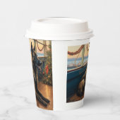 ベルギーシェパード・クリスマスクルーズ：ポーソムホリデー 紙コップ (左)