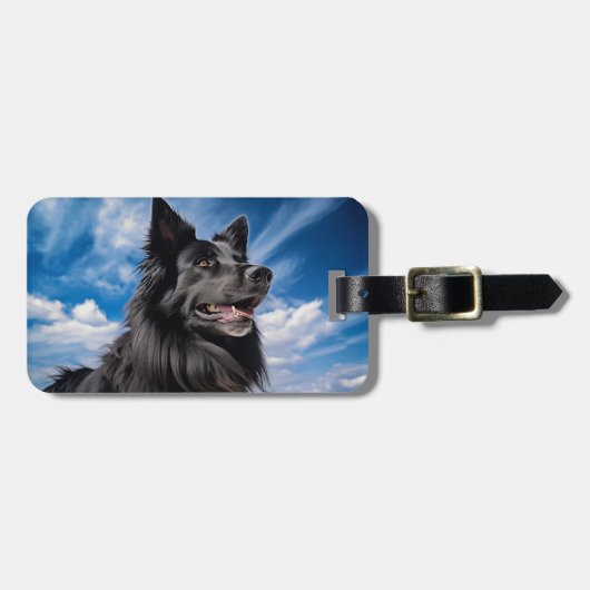 ベルギーシェパード・グレンダエル ラゲッジタグ (正面横)