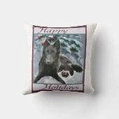 ベルギーシェプドッグクリスマス クッション (裏面)