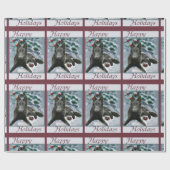 ベルギーシェプドッグクリスマス ラッピングペーパー (フラット)