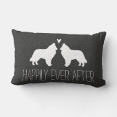 ベルギーシェプドッグシルエットハートと文字 ランバークッション (裏面)