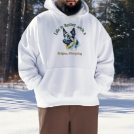 ベルギーシェプドッグパパドッグママカスタム パーカ