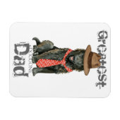 ベルギーシェプドッグパパ マグネット (横)