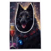 ベルギーシェプドッグ新年 ミディアムペーパーバッグ (正面)