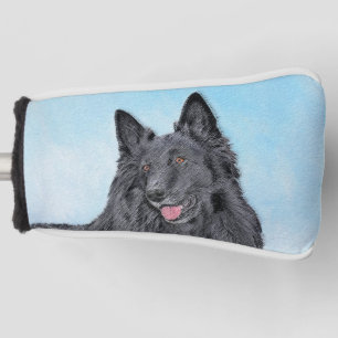 ベルギーシェプドッグ絵画ズ – かわいいオリジナルドッグアート ゴルフヘッドカバー
