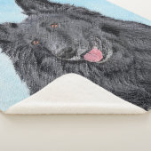 ベルギーシェプドッグ絵画ズ – かわいいオリジナルドッグアート シェルパブランケット (3/4)