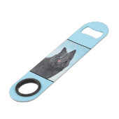 ベルギーシェプドッグ絵画ズ – かわいいオリジナルドッグアート スピード栓抜き (裏面アングル)