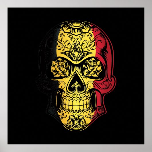 ベルギースカルバラ国旗 ポスター (正面)