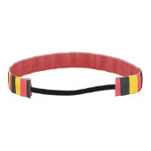 ベルギースリップまたは滑ること国旗付きノンヘッドバンド アスレチックヘッドバンド (裏面)