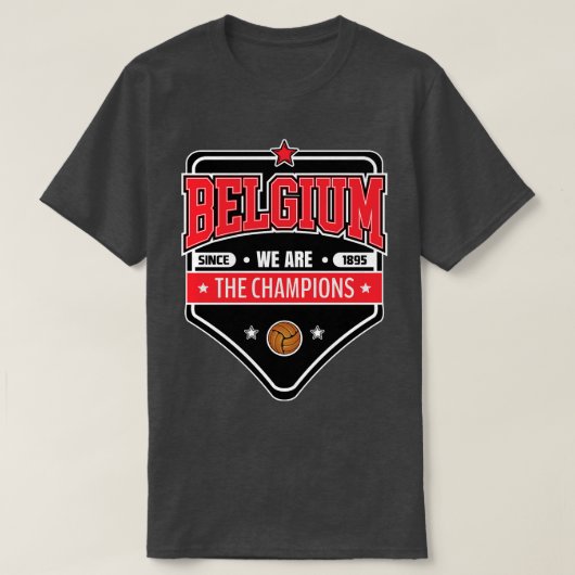 ベルギースーパーバッジ Tシャツ (デザイン正面)