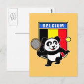 ベルギーテニスパンダ ポストカード (正面/裏面)
