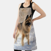 ベルギーテルブレンそれを雪のクリスマスに聞かせ エプロン (インサイチュ)