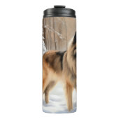 ベルギーテルブレンそれを雪のクリスマスに聞かせ タンブラー (正面)