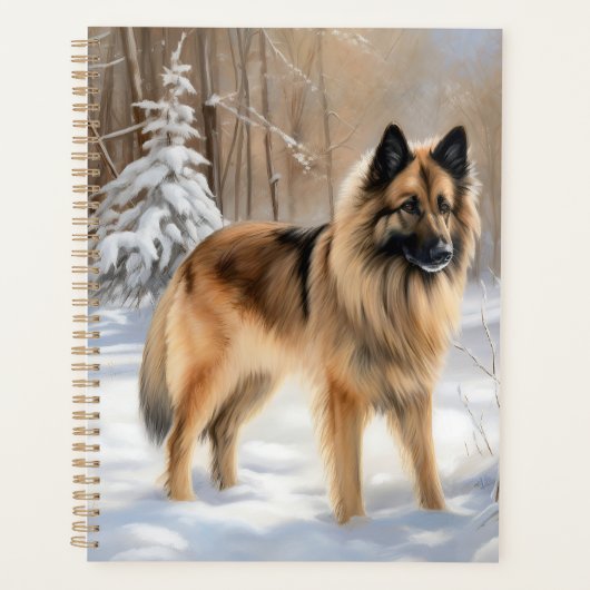 ベルギーテルブレンそれを雪のクリスマスに聞かせ プランナー手帳 (正面)