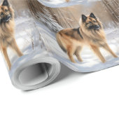 ベルギーテルブレンそれを雪のクリスマスに聞かせ ラッピングペーパー (ロールコーナー)