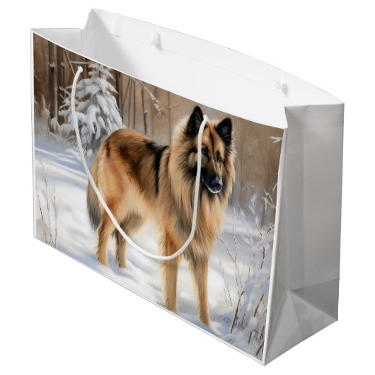 ベルギーテルブレンそれを雪のクリスマスに聞かせ ラージペーパーバッグ (裏面アングル)