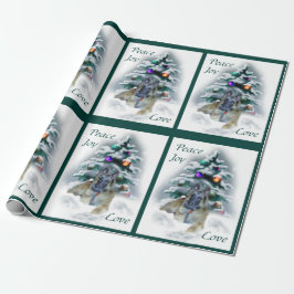 ベルギーテルブレンのクリスマスアート ラッピングペーパー
