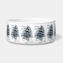 ベルギーテルブレンのクリスマスドッグ ボウル