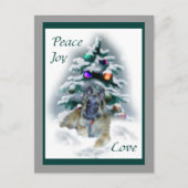 ベルギーテルブレンのクリスマス シーズンポストカード (正面)