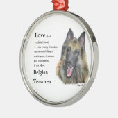 ベルギーテルブレン愛は メタルオーナメント (左)